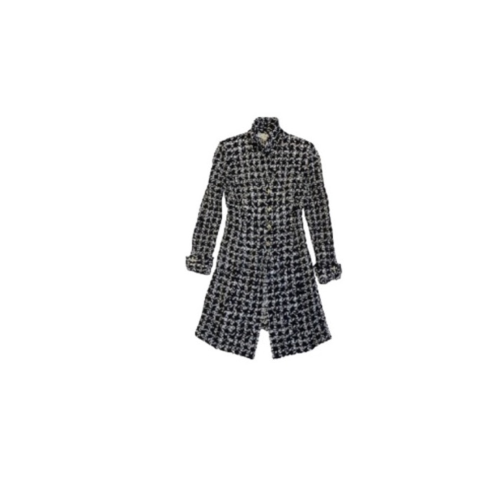 St. John Black and White Houndstooth Coat - Women’s Size 4